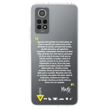 Picasee silikonový průhledný obal pro Xiaomi Redmi Note 12 Pro 4G - Kazma - BUĎTE TROCHU YESMANI