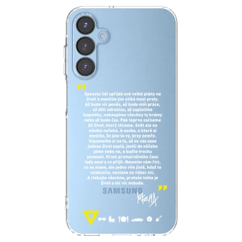 Picasee silikonový průhledný obal pro Samsung Galaxy A15 A156B 5G - Kazma - BUĎTE TROCHU YESMANI