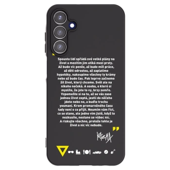 Picasee silikonový černý obal pro Samsung Galaxy A15 A155F 4G - Kazma - BUĎTE TROCHU YESMANI