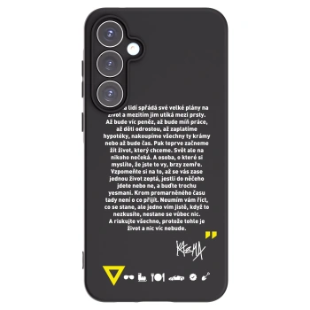 Picasee silikonový černý obal pro Samsung Galaxy A55 5G A556B - Kazma - BUĎTE TROCHU YESMANI