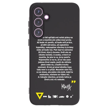 Picasee silikonový černý obal pro Samsung Galaxy A35 5G A356B - Kazma - BUĎTE TROCHU YESMANI