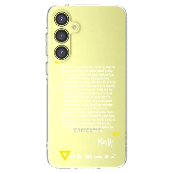 Picasee silikonový průhledný obal pro Samsung Galaxy A35 5G A356B - Kazma - BUĎTE TROCHU YESMANI