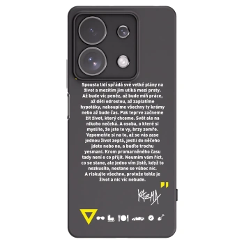 Picasee silikonový černý obal pro Xiaomi Redmi Note 13 Pro 4G - Kazma - BUĎTE TROCHU YESMANI