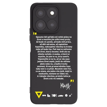 Picasee silikonový černý obal pro Honor X8b - Kazma - BUĎTE TROCHU YESMANI