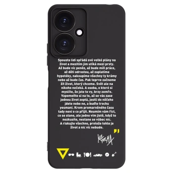 Picasee silikonový černý obal pro Xiaomi Redmi 13C 5G - Kazma - BUĎTE TROCHU YESMANI
