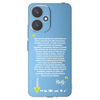Picasee silikonový průhledný obal pro Xiaomi Redmi 13C 5G - Kazma - BUĎTE TROCHU YESMANI