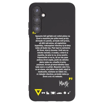 Picasee silikonový černý obal pro Samsung Galaxy A05s A057G - Kazma - BUĎTE TROCHU YESMANI