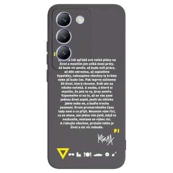 Picasee silikonový černý obal pro Vivo V40 SE 5G - Kazma - BUĎTE TROCHU YESMANI