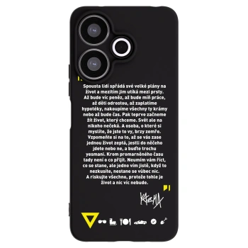 Picasee silikonový černý obal pro Xiaomi Redmi 13 4G - Kazma - BUĎTE TROCHU YESMANI