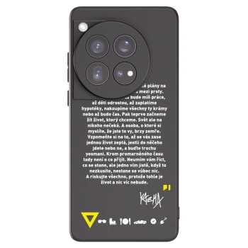 Picasee silikonový černý obal pro OnePlus 12 5G - Kazma - BUĎTE TROCHU YESMANI