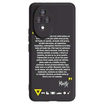 Picasee silikonový černý obal pro Honor 200 Pro 5G - Kazma - BUĎTE TROCHU YESMANI