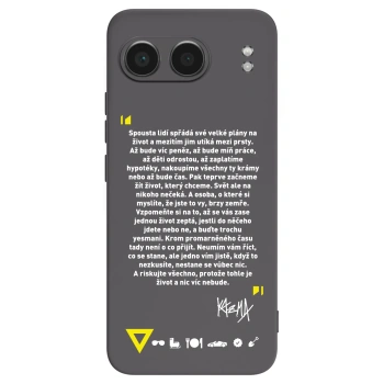 Picasee silikonový černý obal pro OnePlus Nord 4 - Kazma - BUĎTE TROCHU YESMANI
