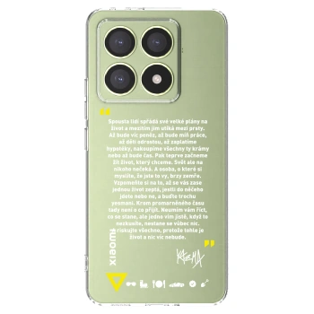 Picasee silikonový průhledný obal pro Xiaomi 14T - Kazma - BUĎTE TROCHU YESMANI