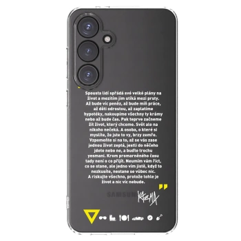 Picasee silikonový průhledný obal pro Samsung Galaxy S24 FE S721B - Kazma - BUĎTE TROCHU YESMANI
