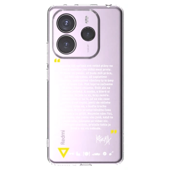 Picasee silikonový průhledný obal pro Xiaomi Redmi Note 14 5G - Kazma - BUĎTE TROCHU YESMANI