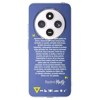 Picasee silikonový průhledný obal pro Xiaomi Redmi 14C - Kazma - BUĎTE TROCHU YESMANI