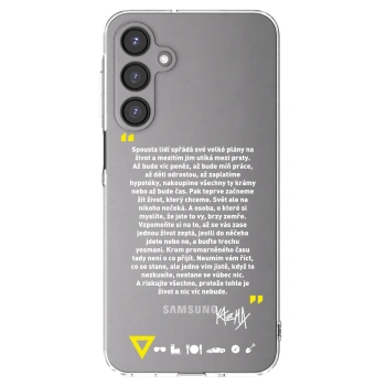 Picasee silikonový průhledný obal pro Samsung Galaxy A16 5G - Kazma - BUĎTE TROCHU YESMANI