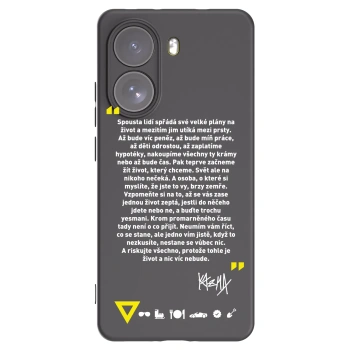 Picasee silikonový černý obal pro Xiaomi Poco X7 - Kazma - BUĎTE TROCHU YESMANI
