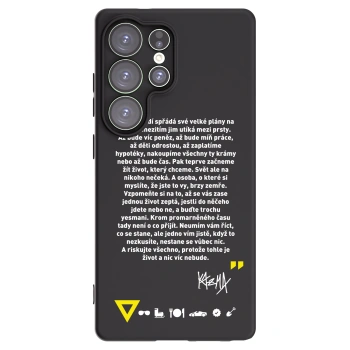 Picasee silikonový černý obal pro Samsung Galaxy S25 Ultra 5G - Kazma - BUĎTE TROCHU YESMANI