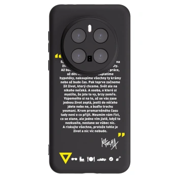 Picasee silikonový černý obal pro Honor Magic7 Pro 5G - Kazma - BUĎTE TROCHU YESMANI