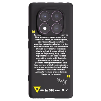 Picasee silikonový černý obal pro Xiaomi Redmi Note 14 Pro 4G - Kazma - BUĎTE TROCHU YESMANI