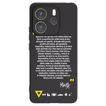 Picasee silikonový černý obal pro Xiaomi Redmi Note 14 4G - Kazma - BUĎTE TROCHU YESMANI