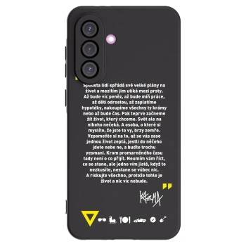 Picasee silikonový černý obal pro Samsung Galaxy A56 5G A566B - Kazma - BUĎTE TROCHU YESMANI