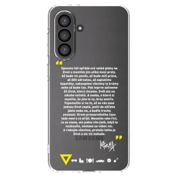 Picasee silikonový průhledný obal pro Samsung Galaxy A56 5G A566B - Kazma - BUĎTE TROCHU YESMANI