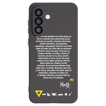 Picasee silikonový černý obal pro Samsung Galaxy A26 5G A266B - Kazma - BUĎTE TROCHU YESMANI