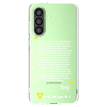 Picasee silikonový průhledný obal pro Samsung Galaxy A26 5G A266B - Kazma - BUĎTE TROCHU YESMANI