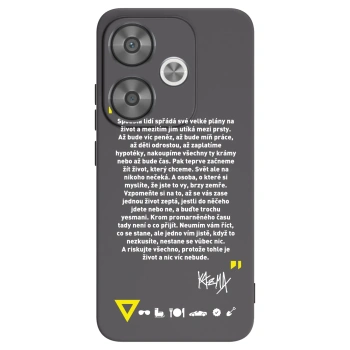 Picasee silikonový černý obal pro Xiaomi Poco F6 - Kazma - BUĎTE TROCHU YESMANI