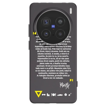 Picasee silikonový černý obal pro Vivo X200 Pro - Kazma - BUĎTE TROCHU YESMANI
