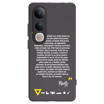 Picasee silikonový černý obal pro Vivo V50 Lite 5G - Kazma - BUĎTE TROCHU YESMANI