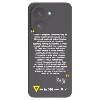 Picasee silikonový černý obal pro Xiaomi Redmi A5 - Kazma - BUĎTE TROCHU YESMANI