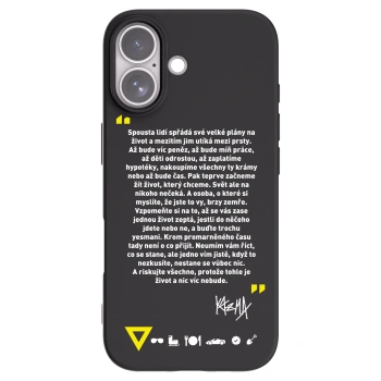 Picasee silikonový černý obal pro Apple iPhone 17 - Kazma - BUĎTE TROCHU YESMANI