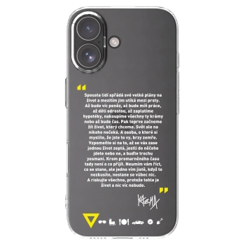 Picasee silikonový průhledný obal pro Apple iPhone 17 - Kazma - BUĎTE TROCHU YESMANI