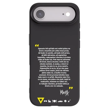 Picasee silikonový černý obal pro Apple iPhone Air - Kazma - BUĎTE TROCHU YESMANI