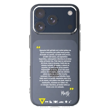 Picasee silikonový průhledný obal pro Apple iPhone 17 Pro - Kazma - BUĎTE TROCHU YESMANI