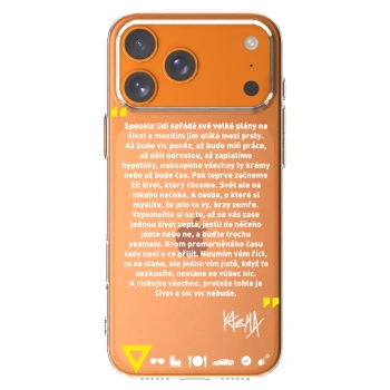 Picasee silikonový průhledný obal pro Apple iPhone 17 Pro Max - Kazma - BUĎTE TROCHU YESMANI
