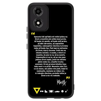 Obal pro Motorola Moto E14 - Kazma - BUĎTE TROCHU YESMANI