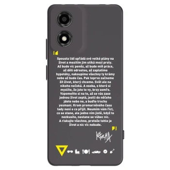 Picasee silikonový černý obal pro Motorola Moto E14 - Kazma - BUĎTE TROCHU YESMANI