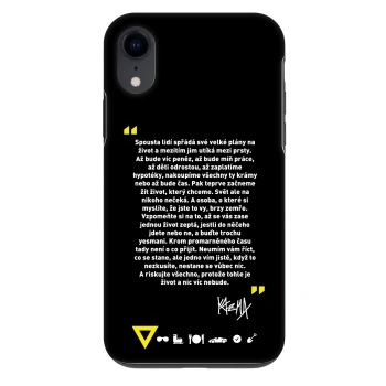 Obal pro Apple iPhone XR - Kazma - BUĎTE TROCHU YESMANI