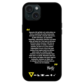 Obal pro Apple iPhone 15 Plus - Kazma - BUĎTE TROCHU YESMANI