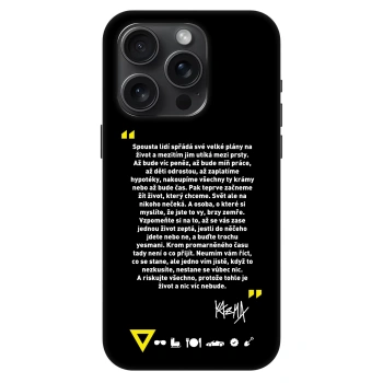 Obal pro Apple iPhone 15 Pro - Kazma - BUĎTE TROCHU YESMANI