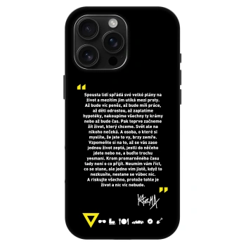 Obal pro Apple iPhone 16 Pro Max - Kazma - BUĎTE TROCHU YESMANI
