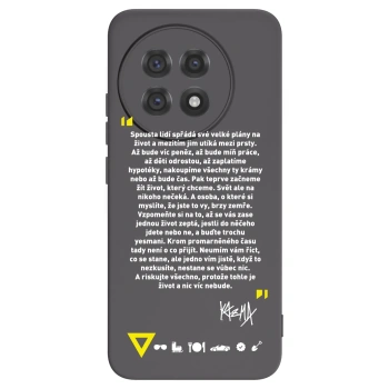 Picasee silikonový černý obal pro OnePlus 13R 5G - Kazma - BUĎTE TROCHU YESMANI