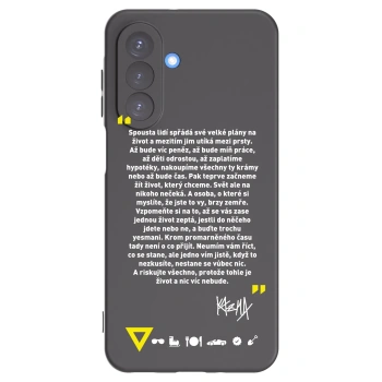Picasee silikonový černý obal pro Samsung Galaxy A17 5G - Kazma - BUĎTE TROCHU YESMANI