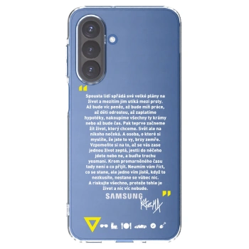 Picasee silikonový průhledný obal pro Samsung Galaxy A17 5G - Kazma - BUĎTE TROCHU YESMANI