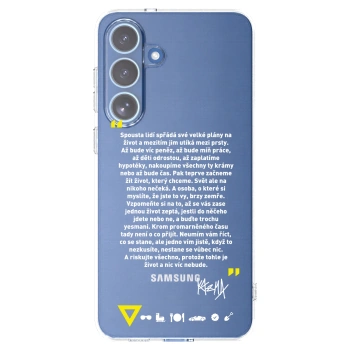 Picasee silikonový průhledný obal pro Samsung Galaxy S25 FE 5G - Kazma - BUĎTE TROCHU YESMANI