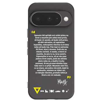 Picasee silikonový černý obal pro Google Pixel 10 - Kazma - BUĎTE TROCHU YESMANI